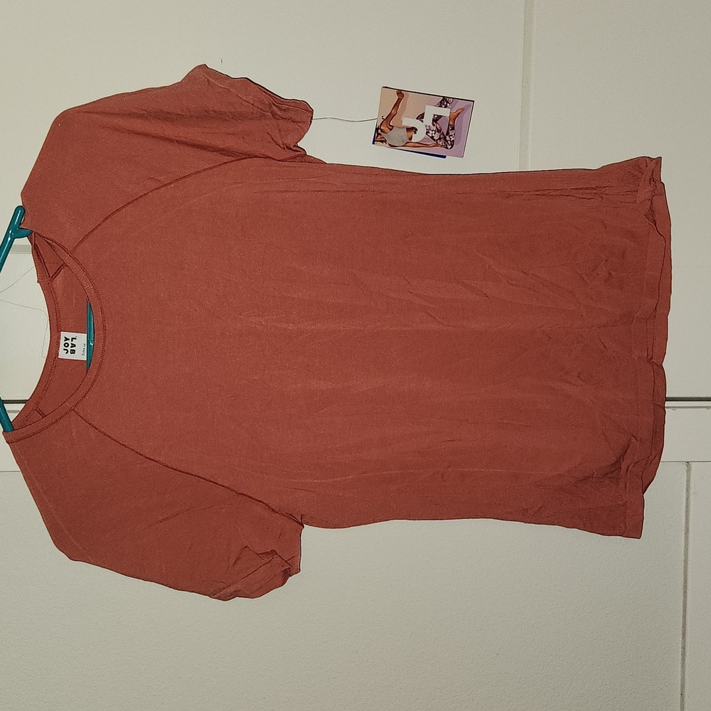 Joy Lab Women's Mineral Red Seamless Short Sleeve T-Shirt XL